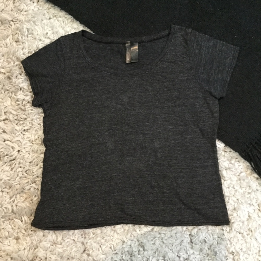 Full Tilt Grey Crop Top
